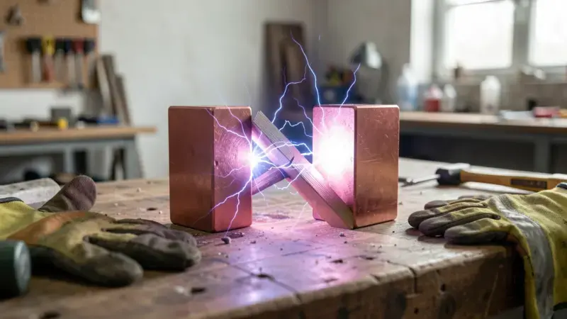 Separación de imanes de neodimio con cuña de madera - como desmagnetizar iman neodimio