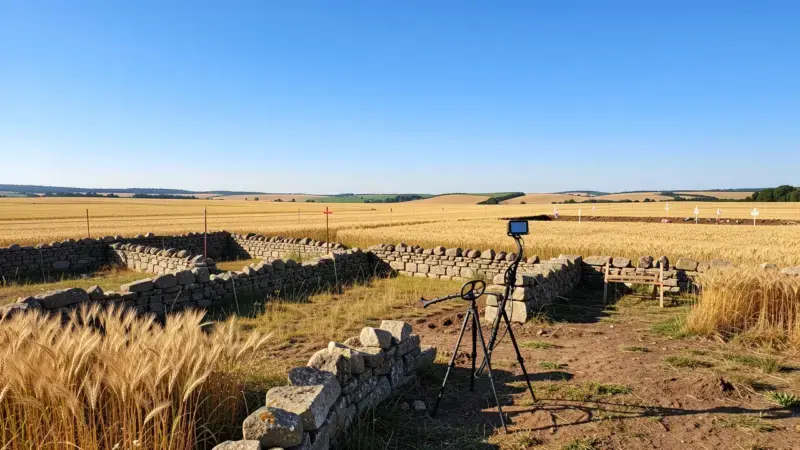 Detector de metales en meseta castellana con muros de castro celta - legislación detectores Castilla y León Ley 12/2002