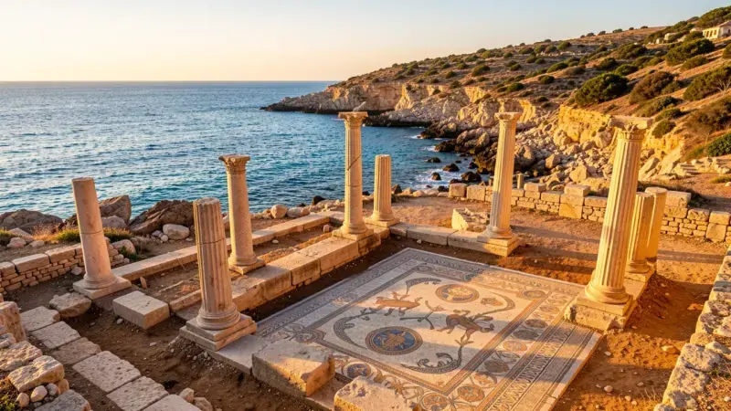 Ruinas greco-romanas de Empúries en la Costa Brava con detector de metales prohibido - legislacion Cataluña