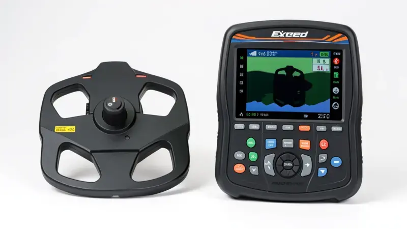 Detector de metales básico de aficionado junto a detector profesional avanzado con pantalla grande comparados - aficionado vs