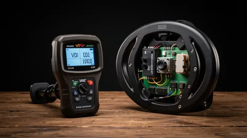 Dos detectores de metales: modelo VLF con pantalla VDI y modelo PI robusto comparados - diferencias VLF pulse induction