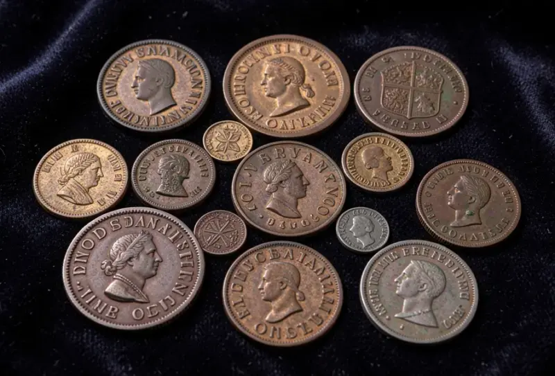 Reliquias metálicas y monedas antiguas halladas con detector de metales - monedas antiguas españa valor